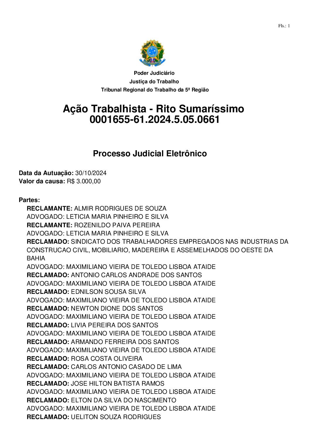 TUTELA DE URGÊNCIA - DECISÃO