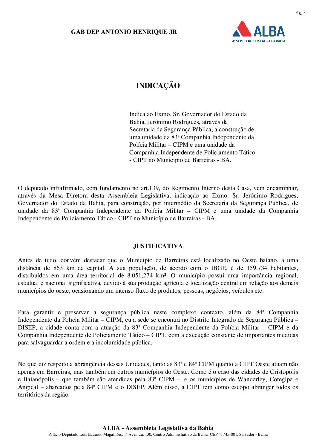 indicação Toinho