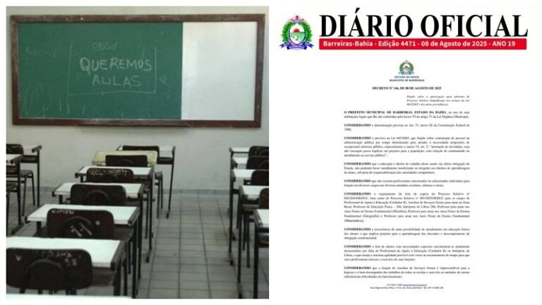 nova seletiva Barreiras 09082025