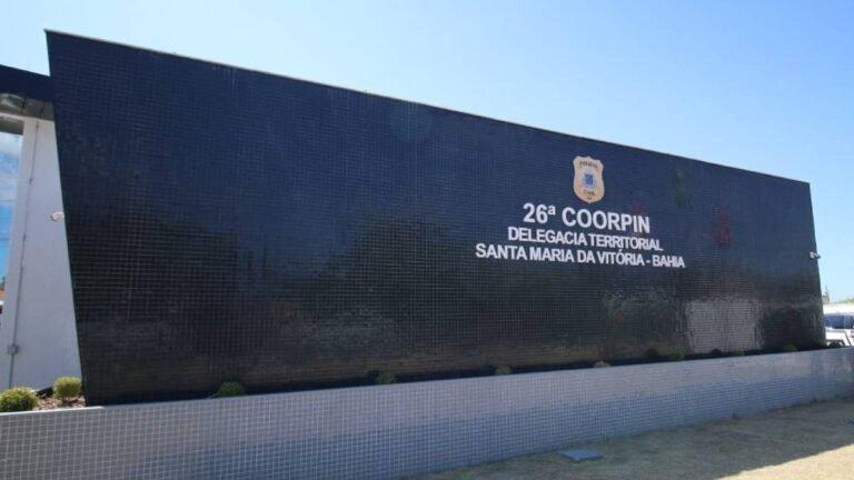 Delegacia Territorial de Santa Maria da Vitória, onde o produtor rural registrou a ocorrência da invasão armada em sua propriedade em Jaborandi. (Foto Alberto Maraux)