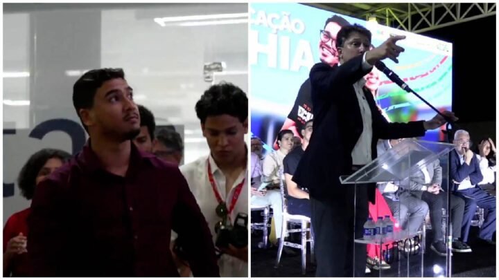 João do DCE e o Ministro da Educação, Camilo Santana