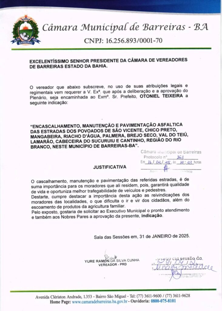 Yure Ramon encascalhamento 20032026