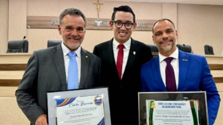 Daniel Almeida e Augusto Vancocelos recebem título de cidadão barreirense 16042026e