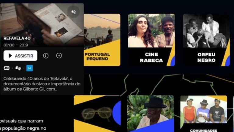 Acervo inclui documentários, obras de ficção, animações e projetos experimentais. Tela Brasil Captura de tela