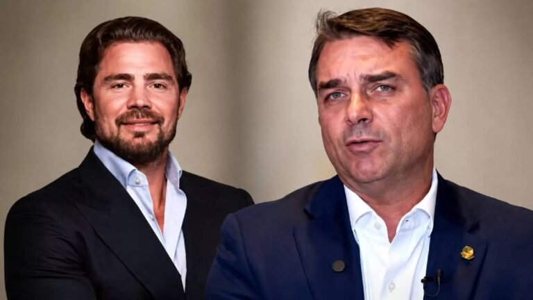 Daniel Vorcaro e Flávio Bolsonaro (Foto Reprodução)