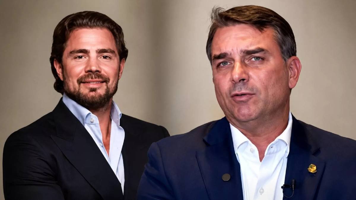 Daniel Vorcaro e Flávio Bolsonaro (Foto Reprodução)