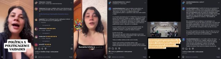 Publicações foram feitas um dia após a confusão registrada no plenário