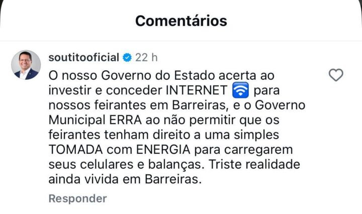 Tito da puxão de orelhas no governo municipal Tentativa de pegar carona no sinal de Wi Fi alheio Tito da puxão de orelhas no governo municipal Tentativa de pegar carona no sinal de Wi Fi alheio