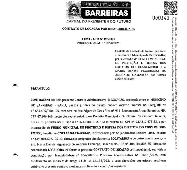 Contrato nº 193/2025
