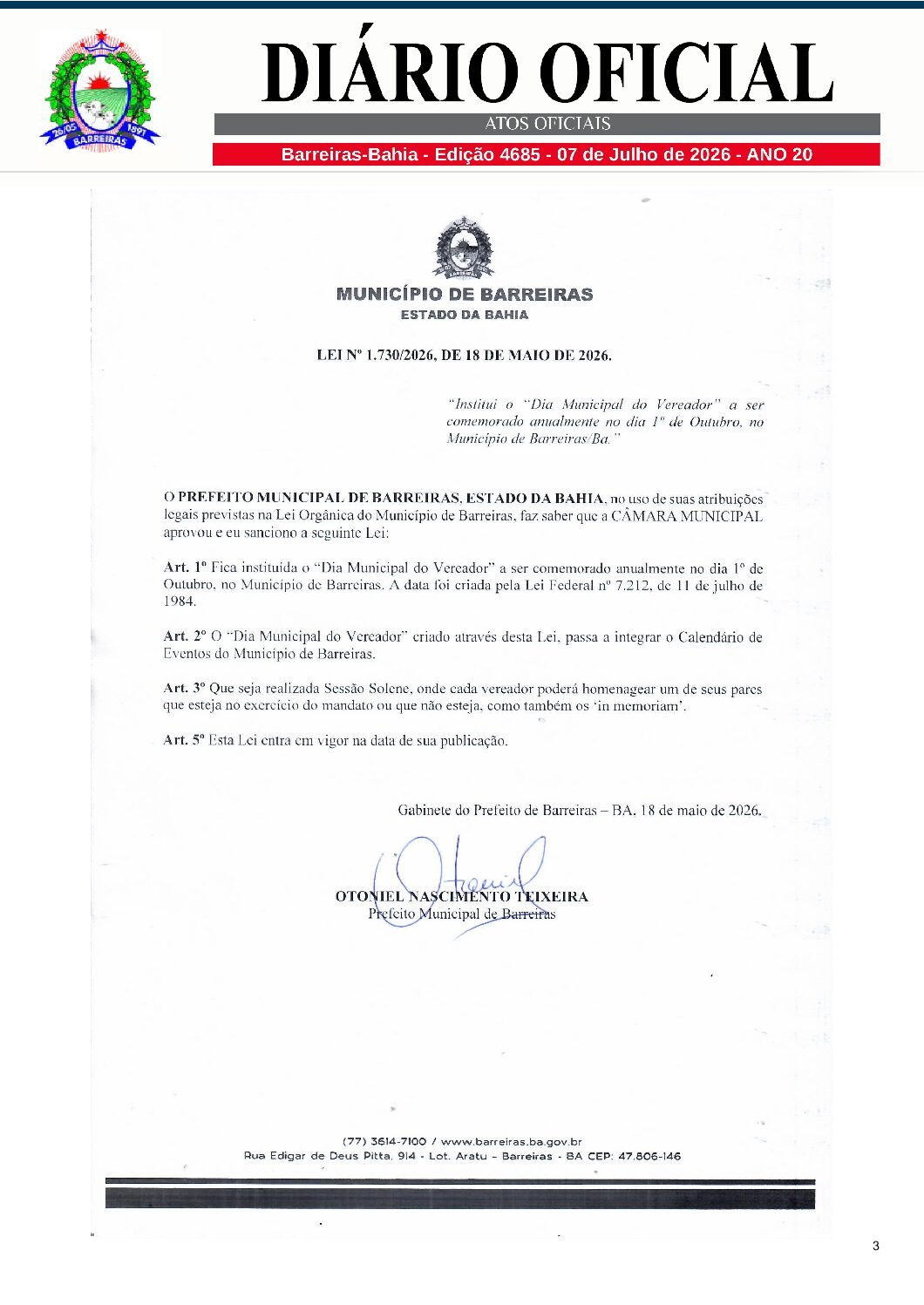diario4685 dia do vereador